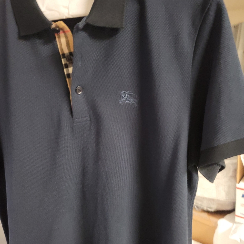 COPY - Burberry Navy Polo Shirt